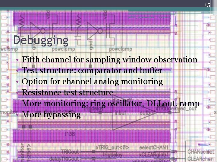 15 ps. TDC_02 presentation 6/14/2021 Debugging • • • Fifth channel for sampling window