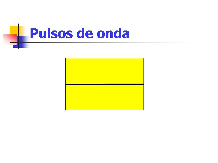 Pulsos de onda Pulsos de onda