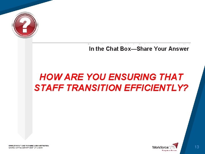 Choose the answer that best reflects you (or your organization) In the Chat Box—Share
