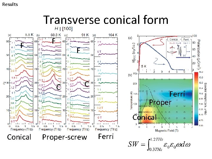 Results Transverse conical form F F F C C Ferri Proper Conical Proper-screw Ferri