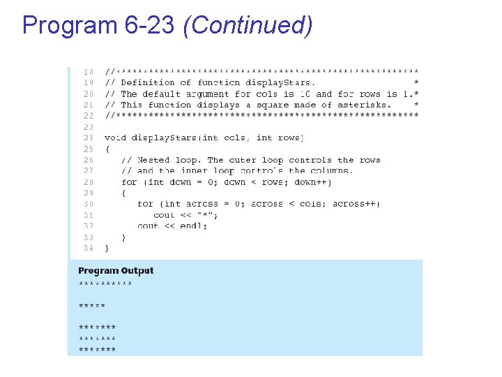 Program 6 -23 (Continued) 