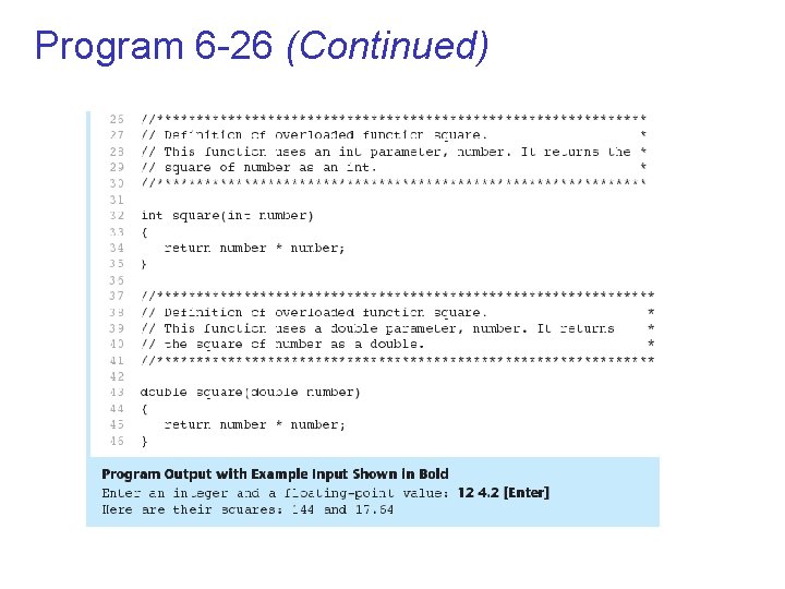 Program 6 -26 (Continued) 