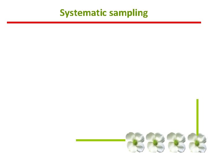 Systematic sampling Systematic sampling