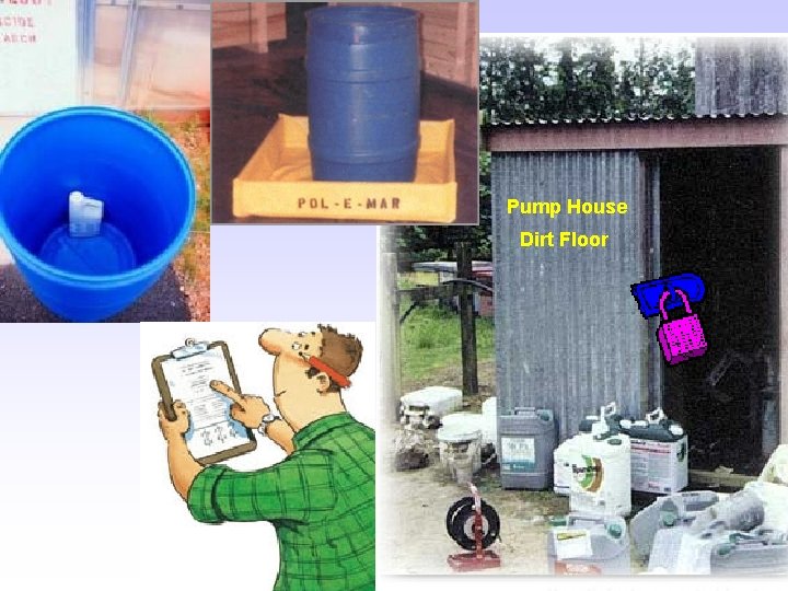 Handling Pesticide Spills --Storage-- Pump House Dirt Floor Handling Pesticide Spills --Storage-- Pump House Dirt Floor