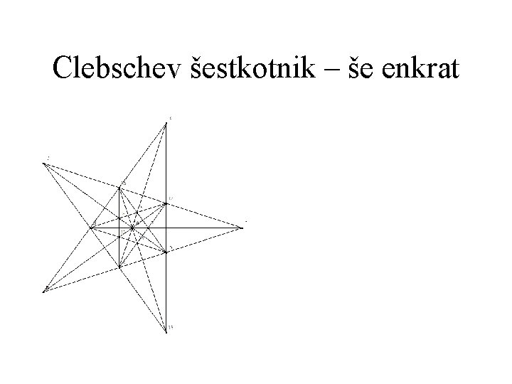 Clebschev šestkotnik – še enkrat 