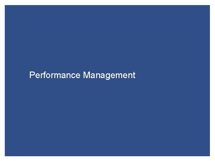 Performance Management 