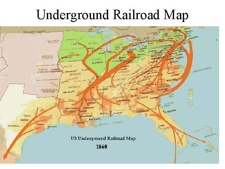 Underground Railroad Map 