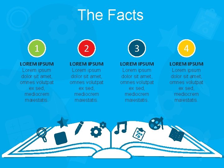 The Facts 1 2 3 4 LOREM IPSUM Lorem ipsum dolor sit amet, omnes
