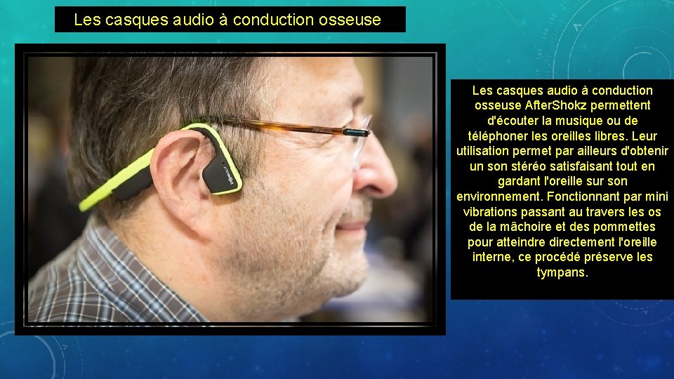 Les casques audio à conduction osseuse After. Shokz permettent d'écouter la musique ou de