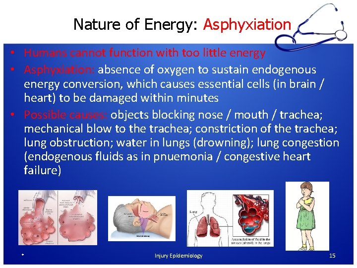 Nature of Energy: Asphyxiation • Humans cannot function with too little energy • Asphyxiation: