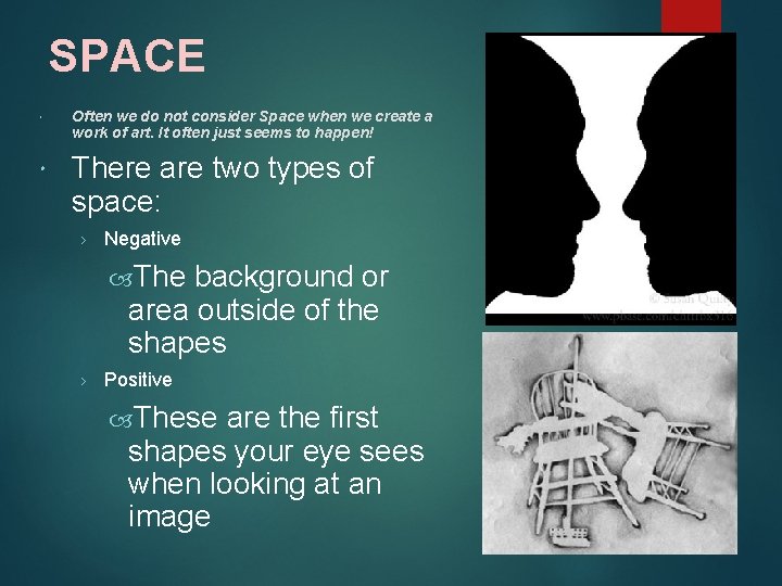 SPACE Often we do not consider Space when we create a work of art.