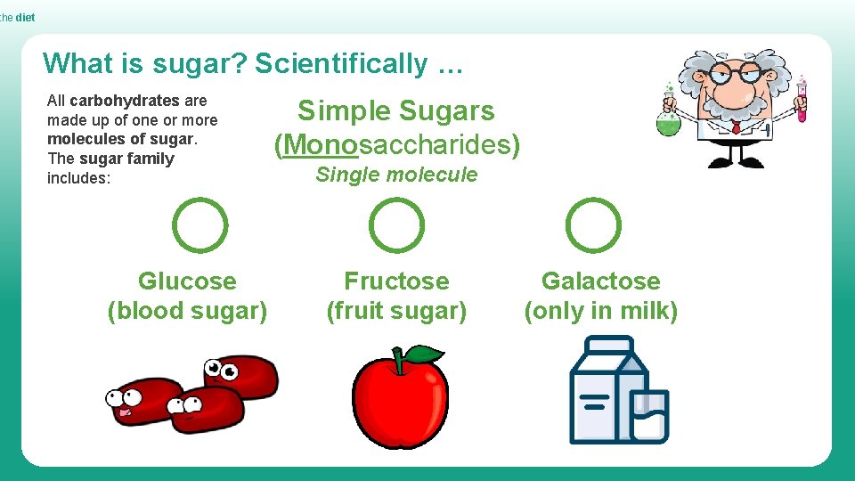 the diet What is sugar? Scientifically … All carbohydrates are made up of one the diet What is sugar? Scientifically … All carbohydrates are made up of one