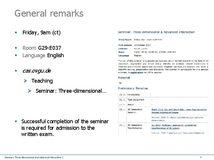 General remarks § Friday, 9 am (ct) § § Room G 29 -E 037