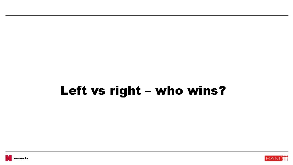 Left vs right – who wins? 