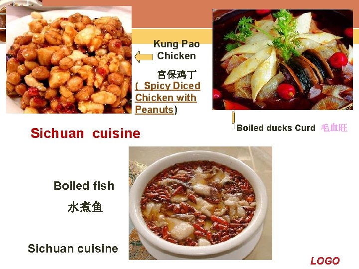 Kung Pao Chicken 宫保鸡丁 ( Spicy Diced Chicken with Peanuts) Sichuan cuisine Boiled ducks