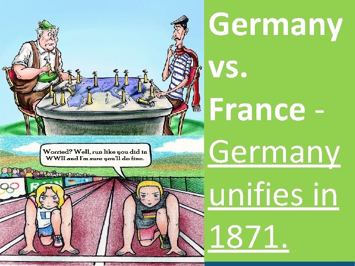 Geography Chapter 13 Germany vs. France Germany unifies in 1871. Next Copyright © by