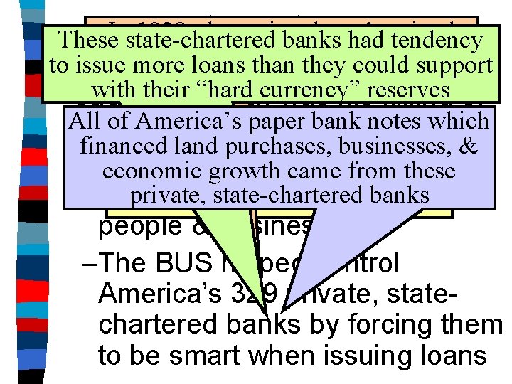 Bank War 1828, The the national gov’t These. Instate-chartered banks had coined tendency only