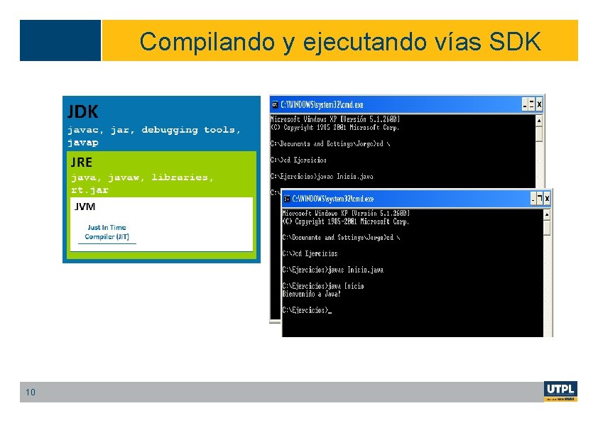 Compilando y ejecutando vías SDK 10 