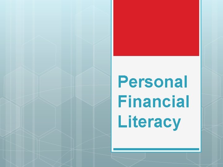 Personal Financial Literacy 