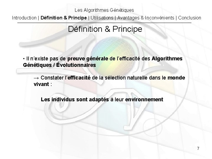 Les Algorithmes Génétiques Introduction | Définition & Principe | Utilisations | Avantages & Inconvénients Les Algorithmes Génétiques Introduction | Définition & Principe | Utilisations | Avantages & Inconvénients