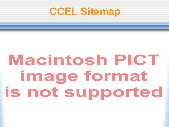 CCEL Sitemap 