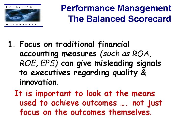 M A R KE T I N G M A N A G E