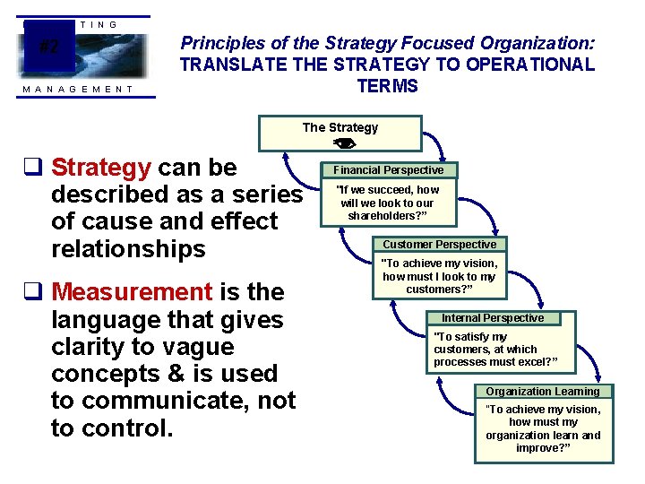 M A R KE T I N G #2 M A N A G