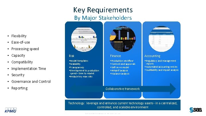 Key Requirements By Major Stakeholders • Flexibility • Ease-of-use • Processing speed • Capacity