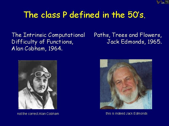The class P defined in the 50’s. The Intrinsic Computational Difficulty of Functions, Alan
