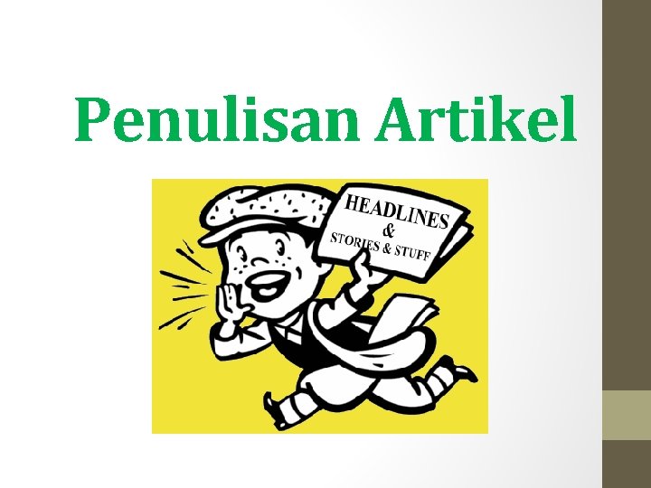 Penulisan Artikel 