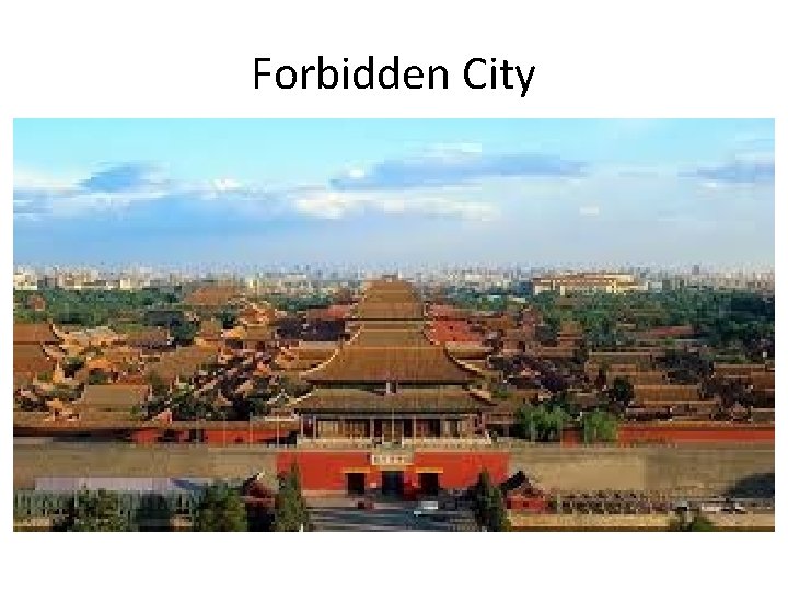 Forbidden City 