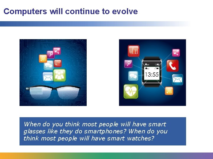Computers will continue to evolve When do you think most people will have smart