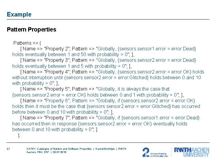 Example Pattern Properties Patterns => ( [ Name => "Property 2"; Pattern => "Globally, Example Pattern Properties Patterns => ( [ Name => "Property 2"; Pattern => "Globally,