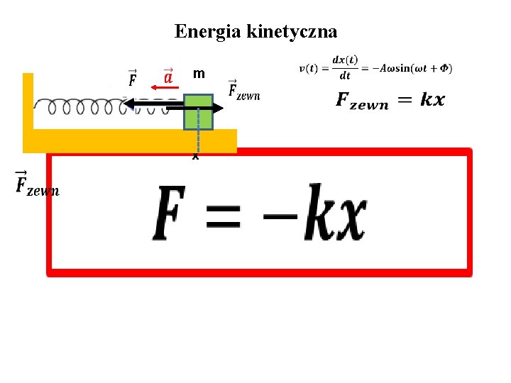 Energia kinetyczna m x 