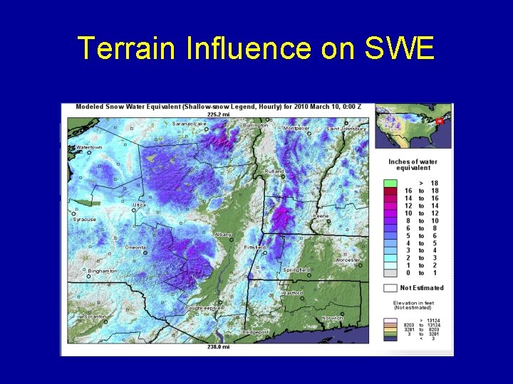 Terrain Influence on SWE 