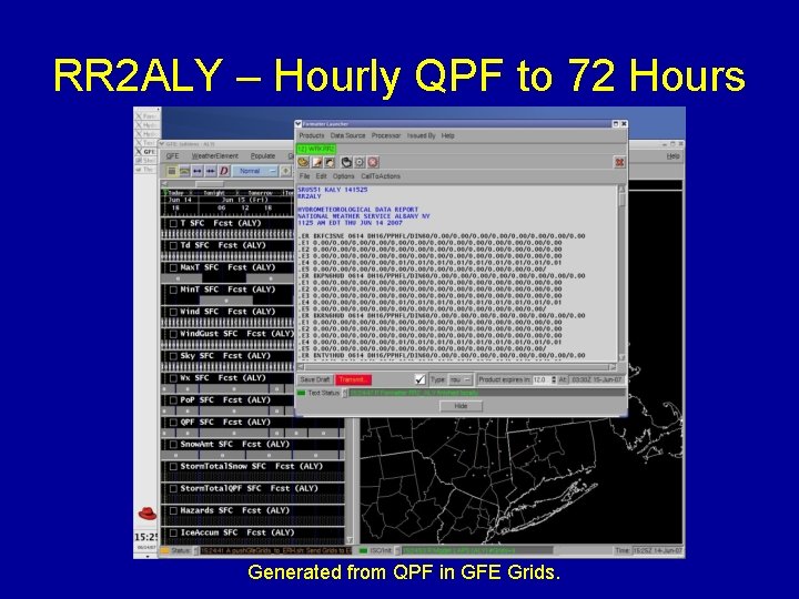 RR 2 ALY – Hourly QPF to 72 Hours Generated from QPF in GFE