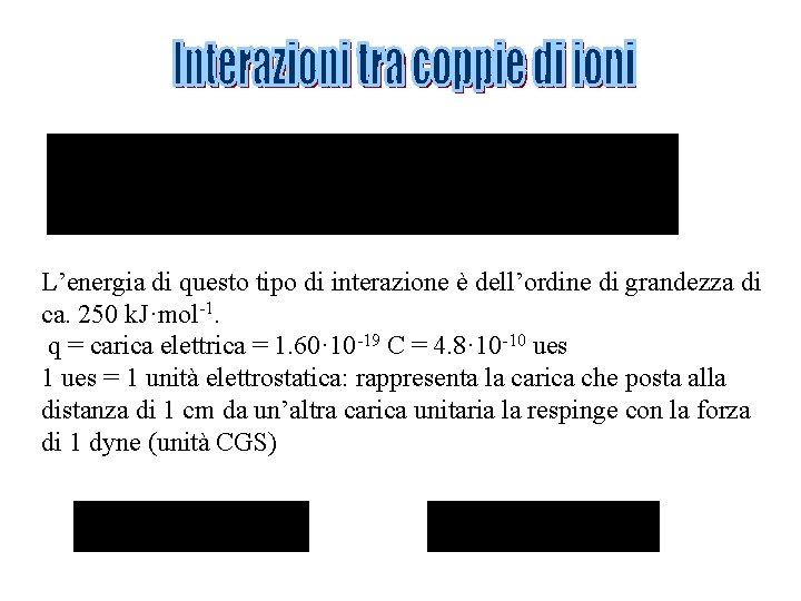 L’energia di questo tipo di interazione è dell’ordine di grandezza di ca. 250 k.