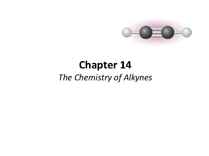 Chapter 14 The Chemistry of Alkynes 