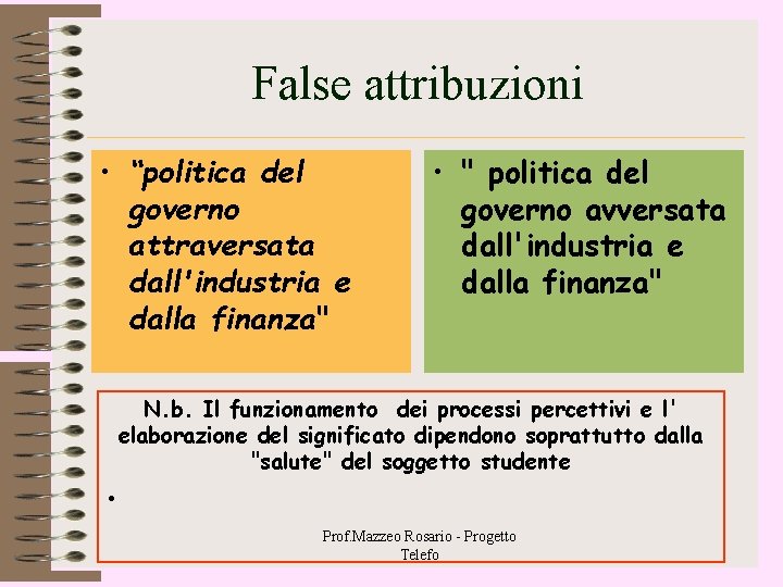 False attribuzioni • “politica del governo attraversata dall'industria e dalla finanza" • " politica False attribuzioni • “politica del governo attraversata dall'industria e dalla finanza" • " politica