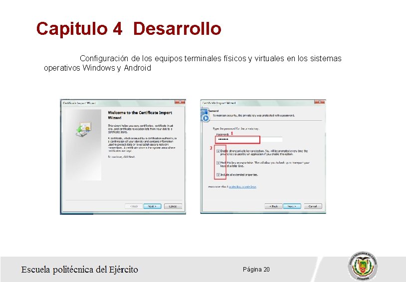 Capitulo 4 Desarrollo Configuración de los equipos terminales físicos y virtuales en los sistemas