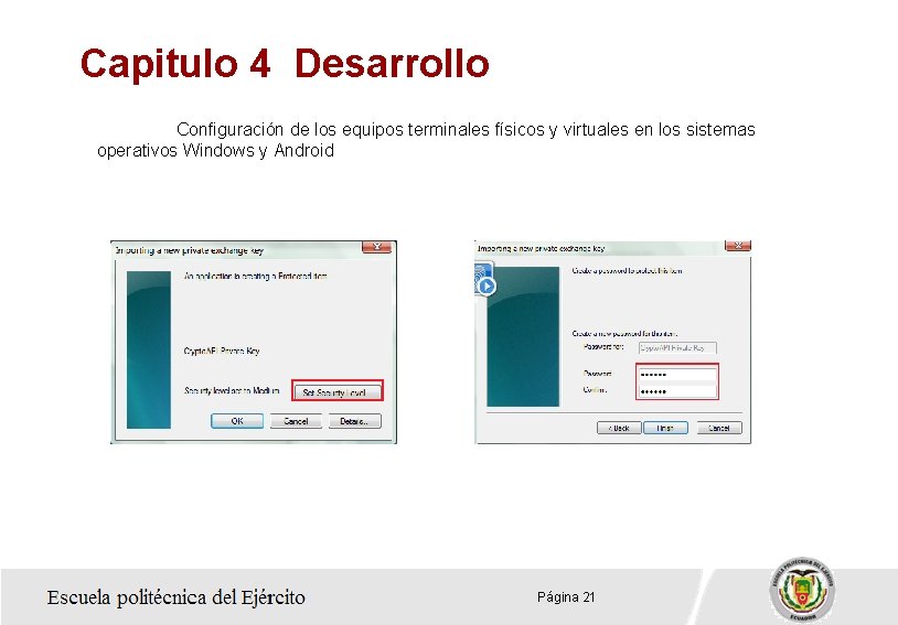 Capitulo 4 Desarrollo Configuración de los equipos terminales físicos y virtuales en los sistemas