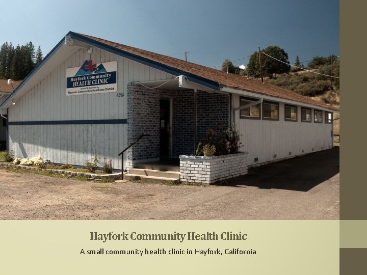 Small Rural Clinic Rural Healthcare Access in the U S Nicole