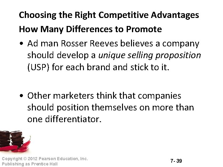 Choosing the Right Competitive Advantages How Many Differences to Promote • Ad man Rosser