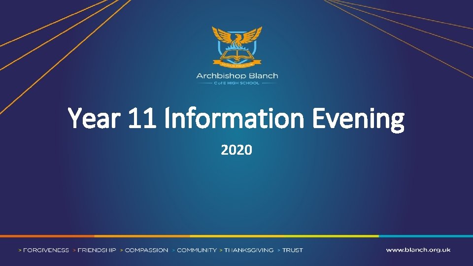 Year 11 Information Evening 2020 