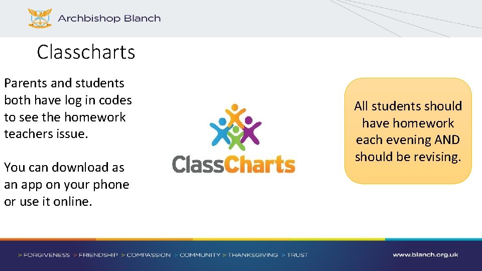 Classcharts Parents and students both have log in codes to see the homework teachers Classcharts Parents and students both have log in codes to see the homework teachers