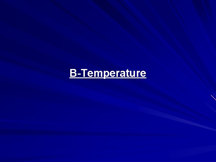 B-Temperature 
