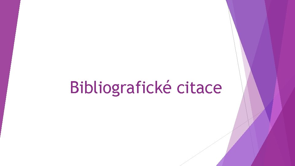 Bibliografické citace 