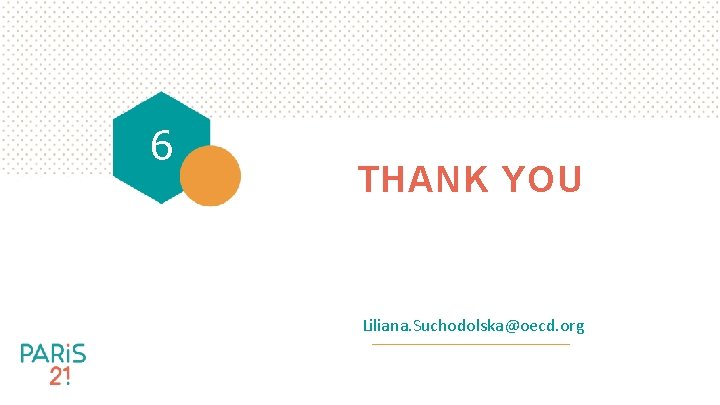 6 THANK YOU Liliana. Suchodolska@oecd. org 