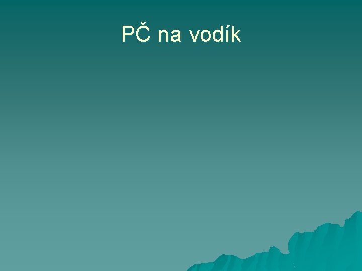 PČ na vodík 