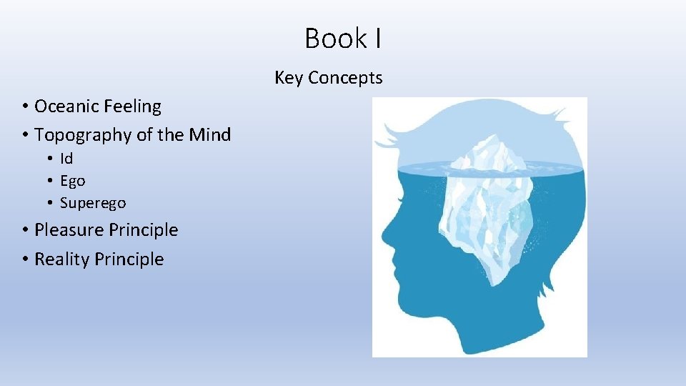 Book I Key Concepts • Oceanic Feeling • Topography of the Mind • Id